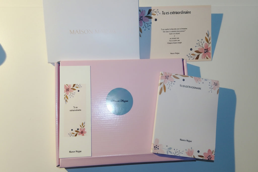 Mini kit personnalisé prénom au choix Papeterie – Sticker Prénom Argenté | Maison Majjaa