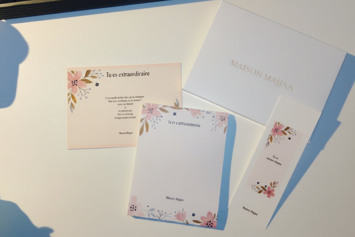 Mini kit personnalisé prénom au choix Papeterie – Sticker Prénom Argenté | Maison Majjaa