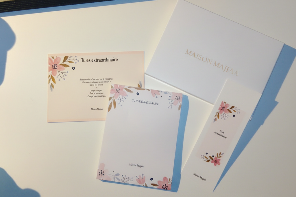Mini kit personnalisé prénom au choix Papeterie – Sticker Prénom Argenté | Maison Majjaa