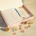 Bloc-note floral personnalisé prénom – kit papeterie cadeau femme – sticker argenté Maison Majjaa