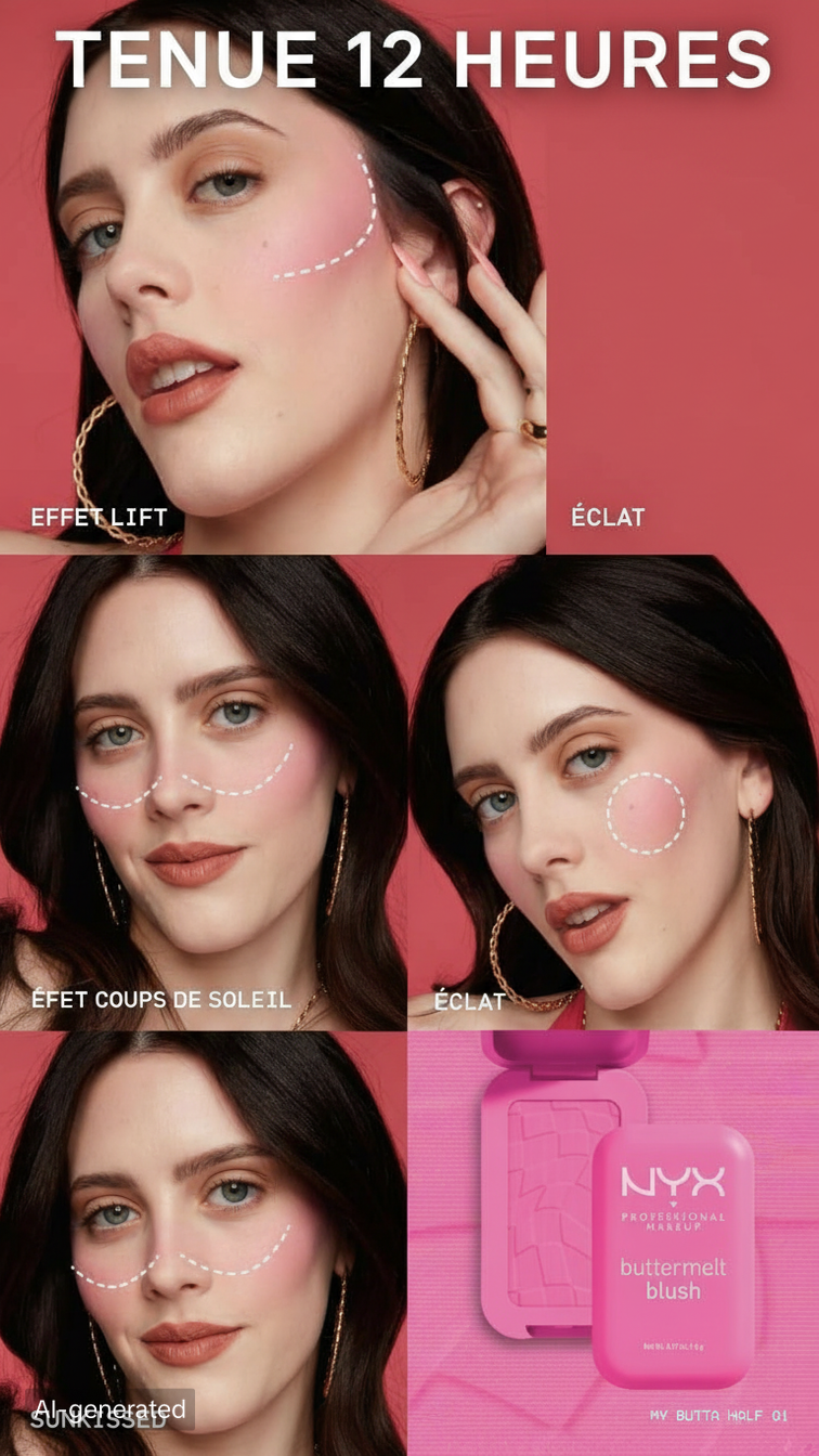 NYX Buttermelt Blush – Le Blush Viral Effet Bonne Mine