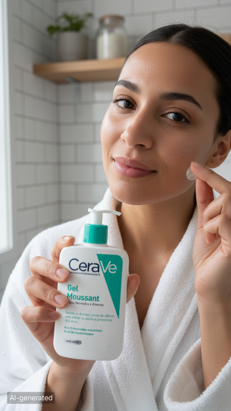 CeraVe Gel Moussant Nettoyant Visage 473 ml - Votre Solution Douce et Efficace pour un Teint Éclatant