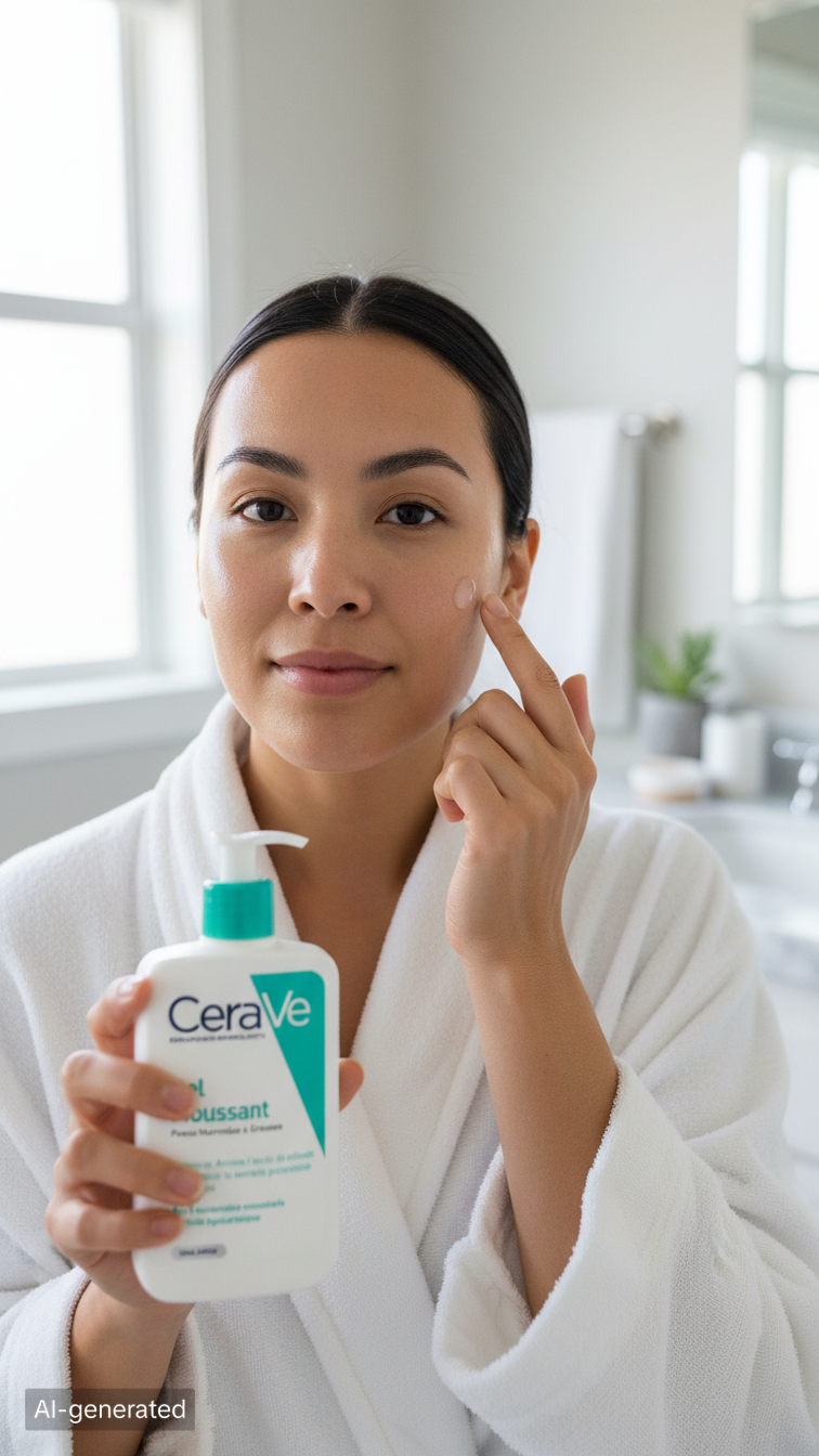 CeraVe Gel Moussant Nettoyant Visage 473 ml - Votre Solution Douce et Efficace pour un Teint Éclatant
