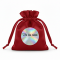 Vis tes rêves – Pochette Satin Rouge | Majjä