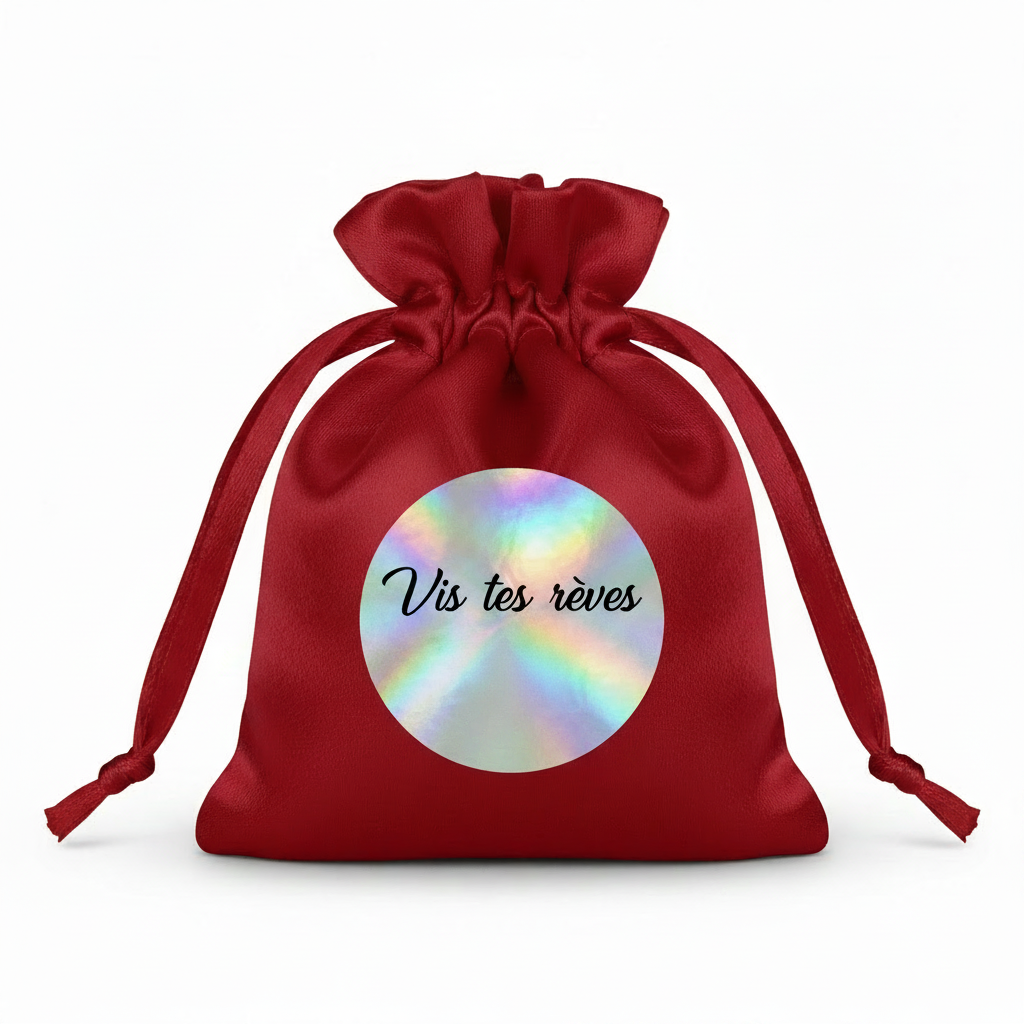 Vis tes rêves – Pochette Satin Rouge | Majjä