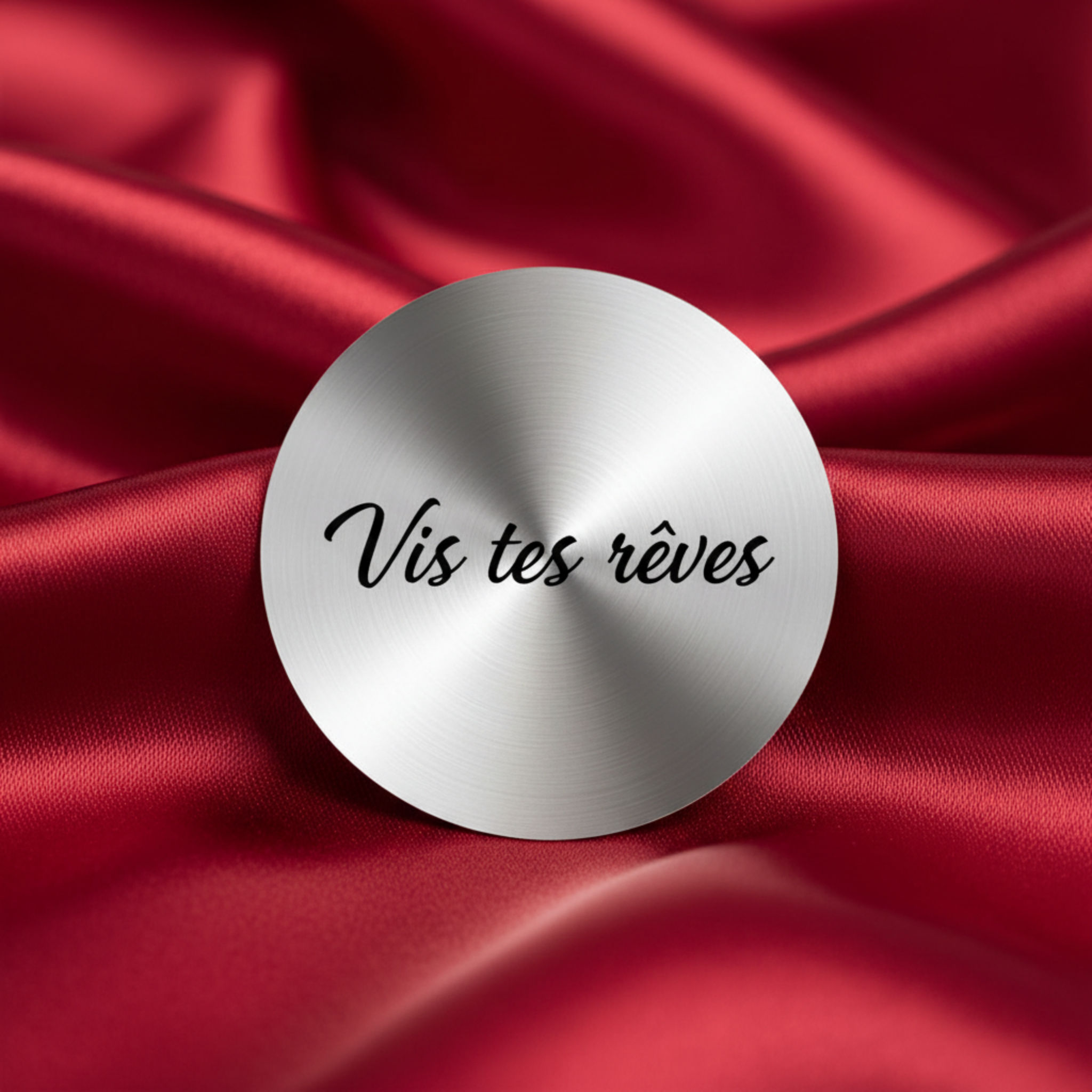 Zoom sticker argenté – Vis tes rêves